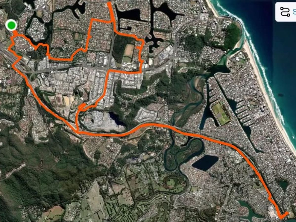 My route to/ from home, nearly 29 km