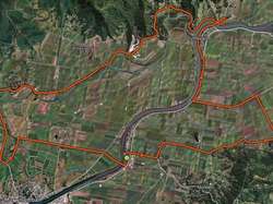The route from Condong to Tumbulgum return