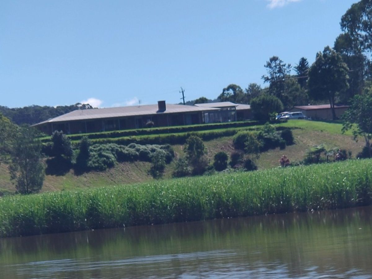 View of house above the water