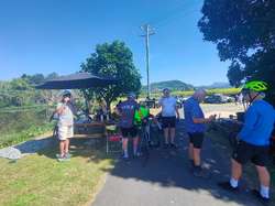 Some of the cyclist at Tram88