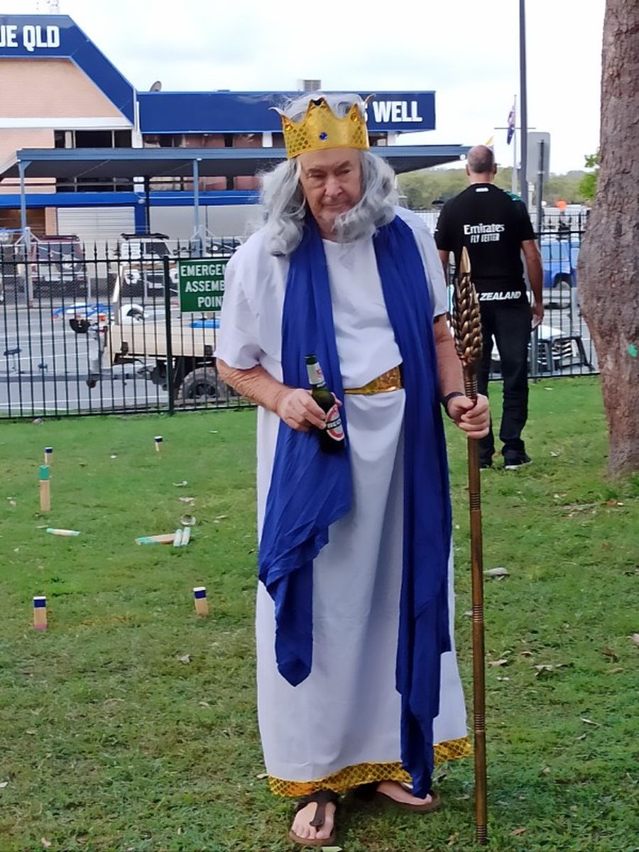 King Neptune (aka Dennis our wonderful organiser)