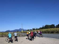 Regroup at first junction, Mt Warning - Wollumbin