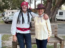 Pirate Sefton with Colonial Jen