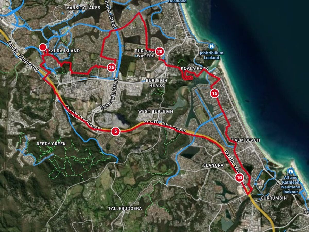 The route I rode
